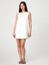 French Connection Sleeveless Shift Minidress In Cream