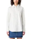 French Connection Pinstripe Cotton Poplin Button-up Shirt In Multi