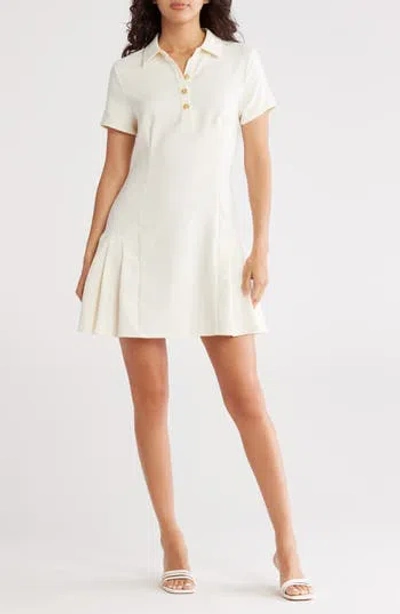French Connection Polo Fit-and-flare Dress In White