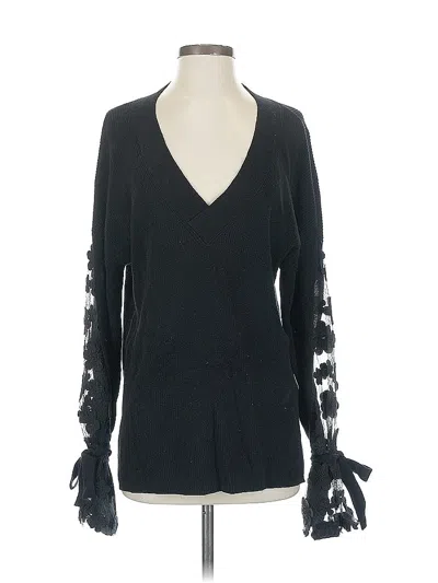 Pre-owned French Connection Pullover Sweater In Black