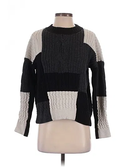 Pre-owned French Connection Pullover Sweater In Black