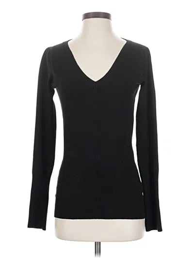 Pre-owned French Connection Pullover Sweater In Black