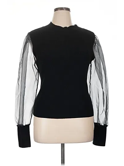 Pre-owned French Connection Pullover Sweater In Black