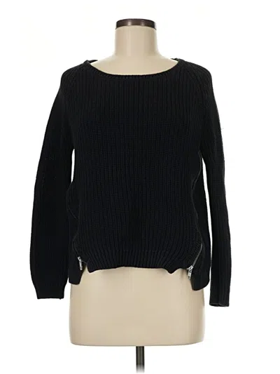 Pre-owned French Connection Pullover Sweater In Black