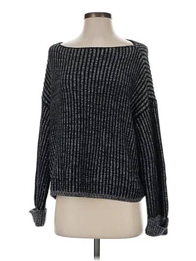 Pre-owned French Connection Pullover Sweater In Black
