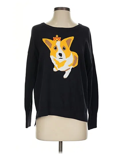 Pre-owned French Connection Pullover Sweater In Black