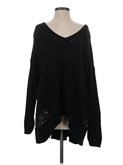 Pre-owned French Connection Pullover Sweater In Black