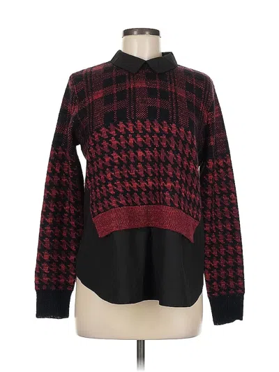 Pre-owned French Connection Pullover Sweater In Burgundy