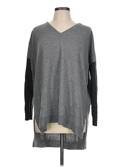 Pre-owned French Connection Pullover Sweater In Gray