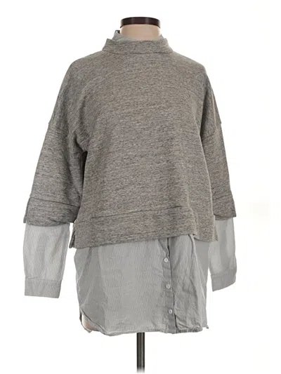 Pre-owned French Connection Pullover Sweater In Gray