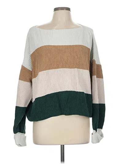 Pre-owned French Connection Pullover Sweater In Green