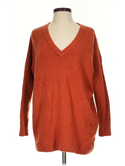 Pre-owned French Connection Pullover Sweater In Orange