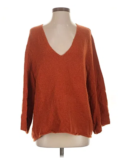 Pre-owned French Connection Pullover Sweater In Orange