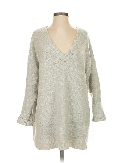 Pre-owned French Connection Pullover Sweater In Silver