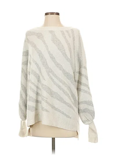 Pre-owned French Connection Pullover Sweater In Silver