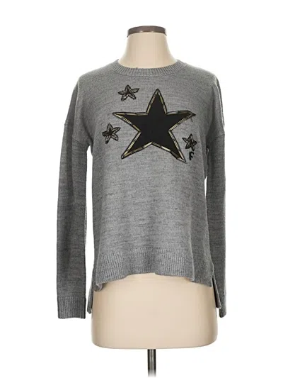 Pre-owned French Connection Pullover Sweater In Silver