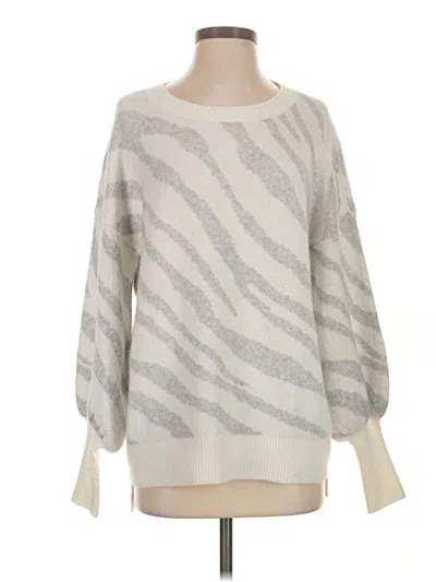 Pre-owned French Connection Pullover Sweater In Silver