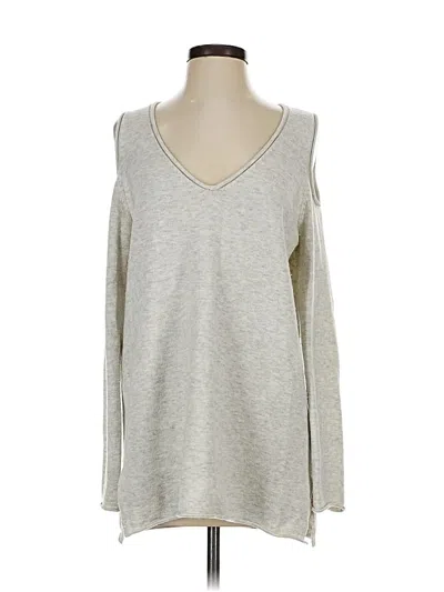 Pre-owned French Connection Pullover Sweater In Silver