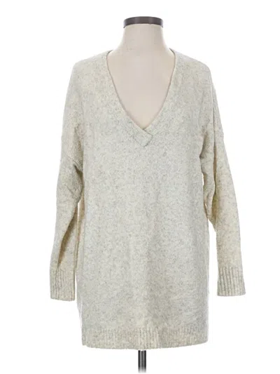 Pre-owned French Connection Pullover Sweater In Silver