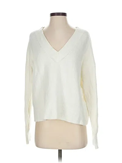 Pre-owned French Connection Pullover Sweater In White