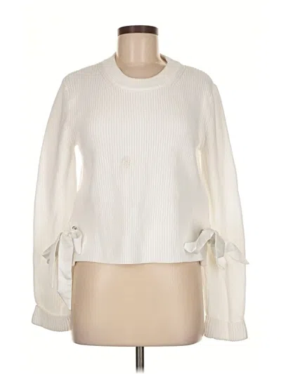Pre-owned French Connection Pullover Sweater In White
