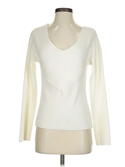 Pre-owned French Connection Pullover Sweater In White