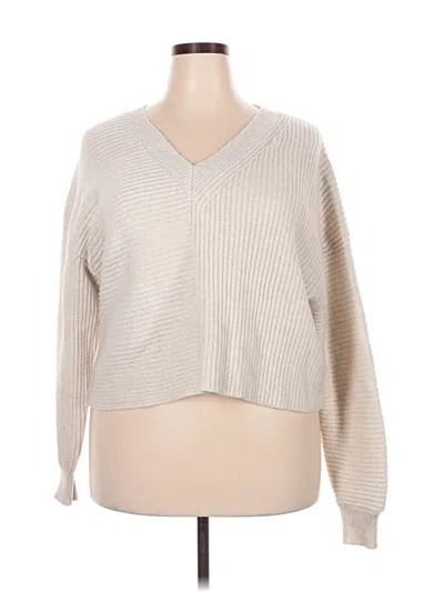 Pre-owned French Connection Pullover Sweater In White