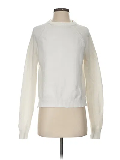 Pre-owned French Connection Pullover Sweater In White