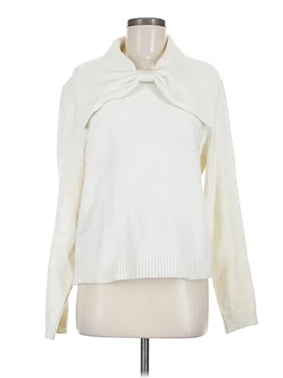 Pre-owned French Connection Pullover Sweater In White