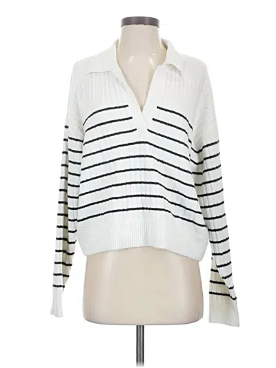 Pre-owned French Connection Pullover Sweater In White