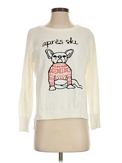 Pre-owned French Connection Pullover Sweater In White