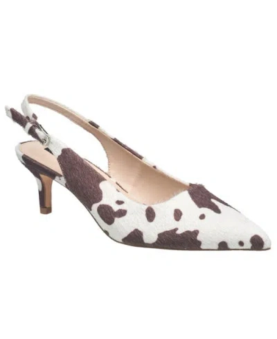 French Connection Quinn Cowprint Heel In Brown