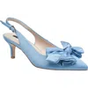 French Connection Quinnbow Slingback Kitten Heel In Blue