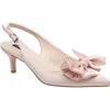 French Connection Quinnbow Slingback Kitten Heel In Nude