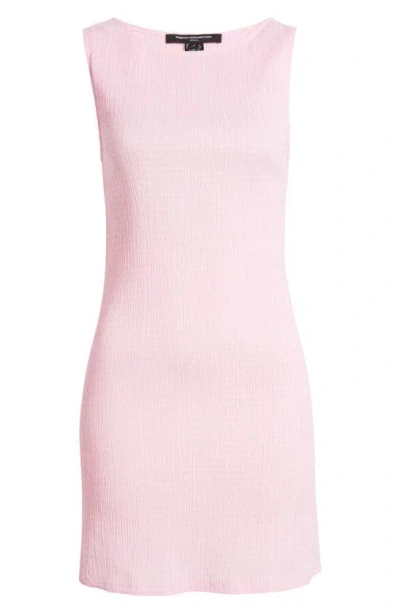 French Connection Rachael Textured Sleeveless Sheath Dress In Strawberry