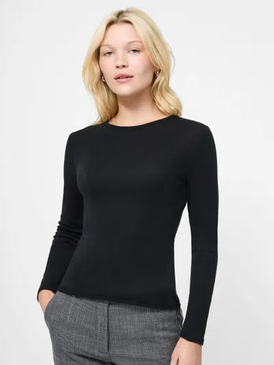FRENCH CONNECTION REEVES JERSEY LONG SLEEVE TEE FRENCH CONNECTION TOPS,76ZKA0105