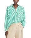 French Connection Relaxed Popover Shirt In Jelly Bean