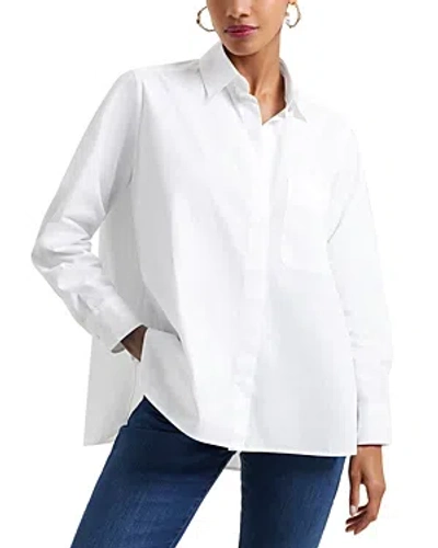 French Connection Relaxed Shirt In Linen Whit