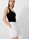 French Connection Rhodes Embroidered Shorts In White