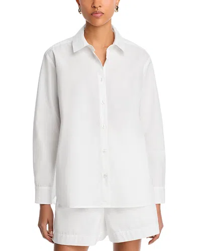 French Connection Rhodes Poplin Shirt In White