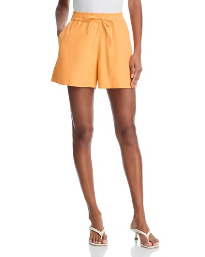 French Connection Rhodes Poplin Shorts In Yellow