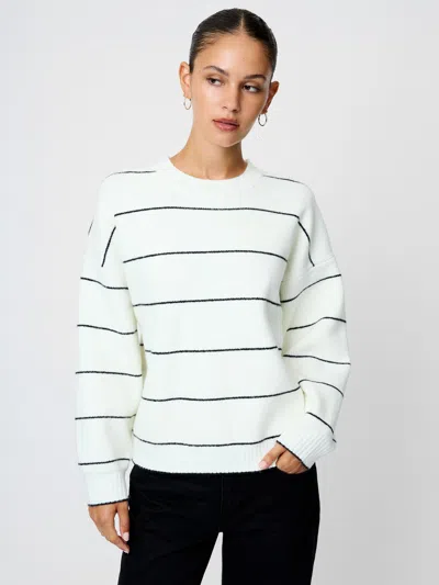 French Connection Riddley Crewneck Sweater  Knitwear In White