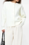 French Connection Riddley Drop Shoulder Cardigan In White