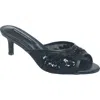 French Connection Ritz Mesh Kitten Heel In Black