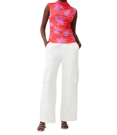 French Connection Riya Top In Raspberry Sorbet In Multi