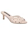 French Connection Rochelle Mesh Kitten Heel In Brown