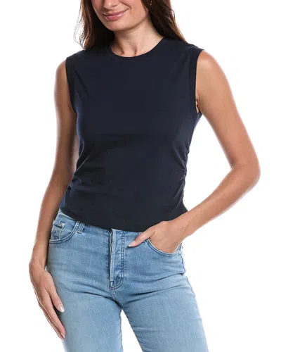 French Connection Ruched Muscle T-shirt In Multi