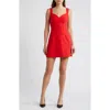 French Connection Ruth Whisper A-line Minidress In Mars Red