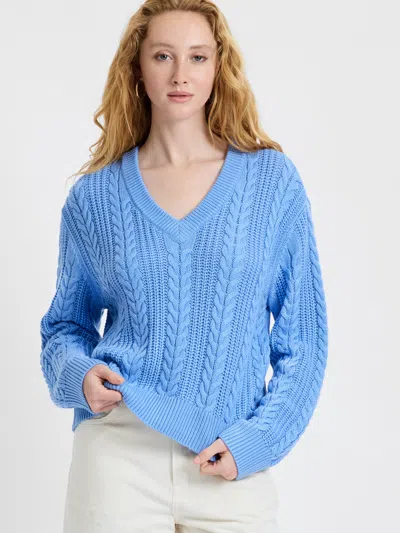 FRENCH CONNECTION RYLAND KNIT STRIPE PULLOVER