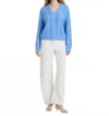 French Connection Ryland Knit Stripe Pullover Sweater In Blue Hydrangea In Blue